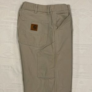 Vintage Carhartt Loose Fit Cargo Khaki Cream Light Tan 33x34